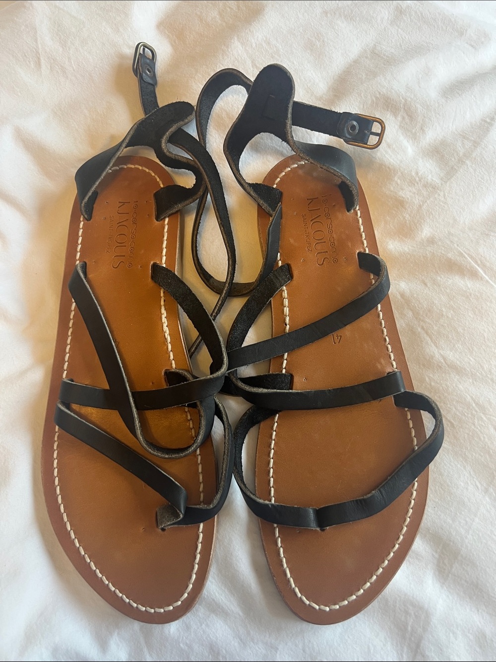 K JACQUES ST TROPEZ
Epicure leather sandals Size 41 or US 10